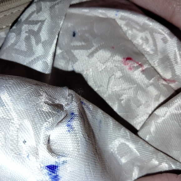 DKNY extra large tan Pebble leather purse tote - Picture 13 of 15